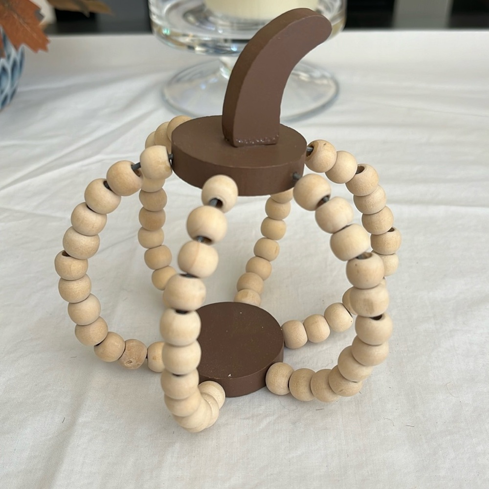 Beaded pumpkin